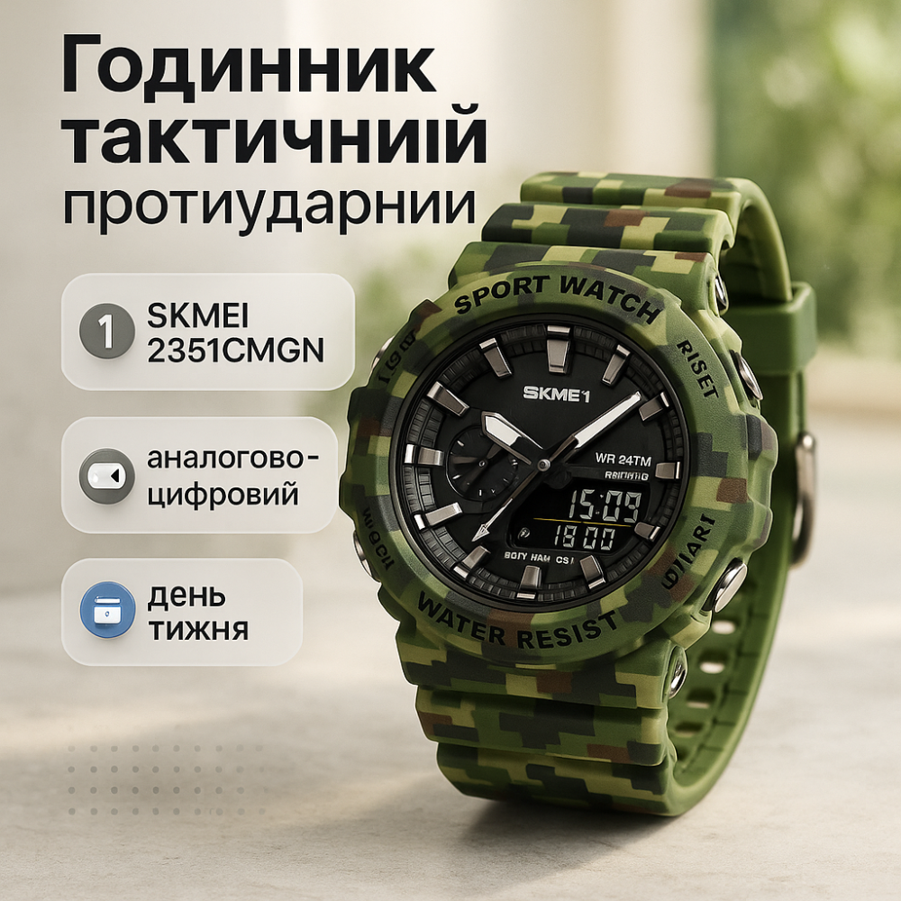 Электронные спортивные часы SKMEI, Часы мужские для плавания военные мужские ZV-10 Львов - изображение 2