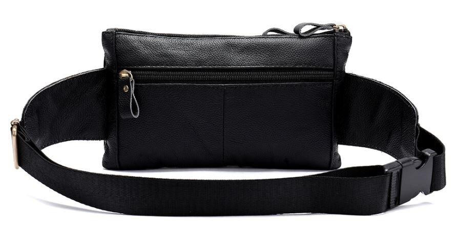 Бананка кожаная Vintage 14809 Черная Киев - изображение 7