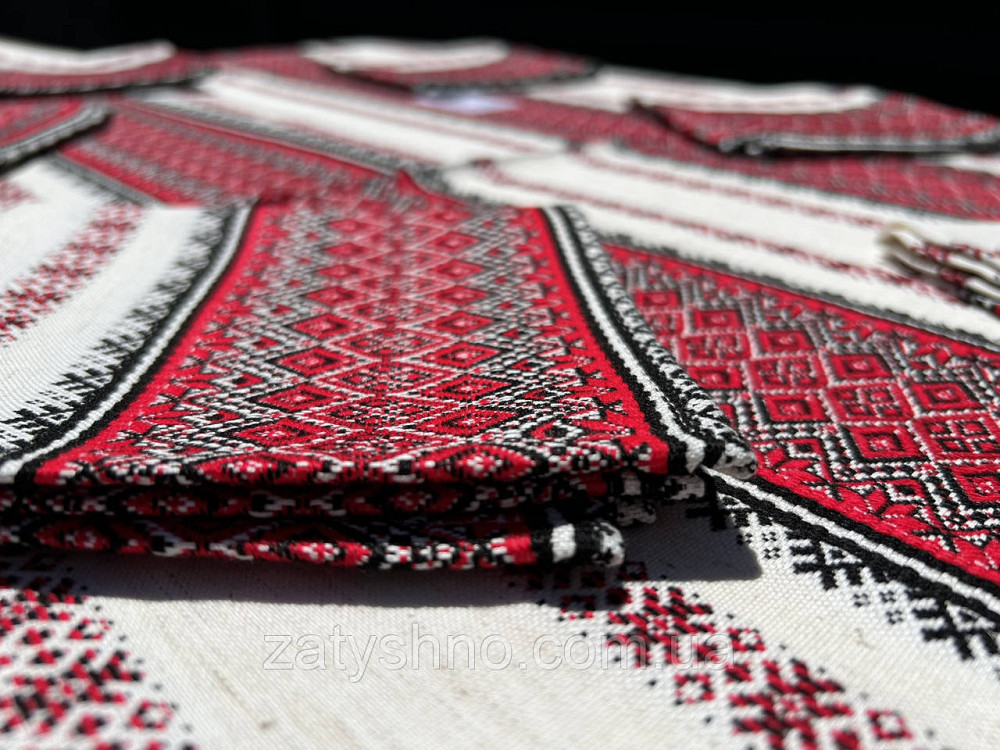 Вишита скатертина на подарунок з серветками Київ - фото 1