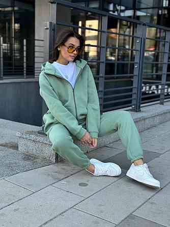 Женский спортивный костюм на флисе Оливковый 50/52 Харьков