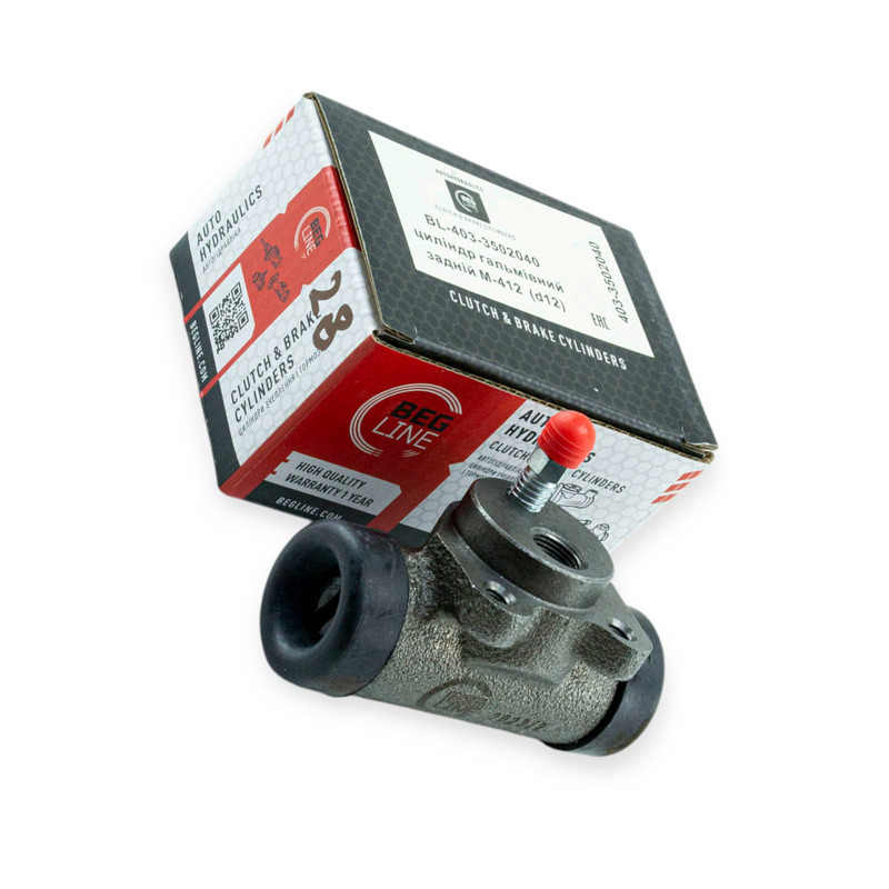 Циліндр заднього гальма Москвич 412 (d-12 мм) (ЗТЦ) колісний Мукачево - фото 1