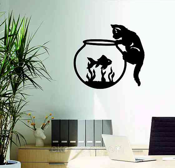 Декоративне настінне Панно «Кіт» Декор на стіну Київ