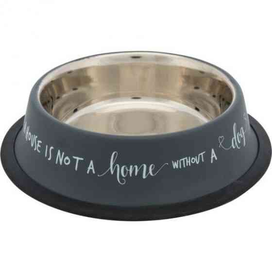 Миска металева для собак Trixie 0,7л / 19 см сіра Вінниця