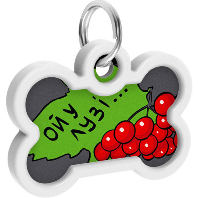 Адресник для животных WAUDOG Smart ID с QR паспортом "Калина", кость 40х28 мм (0640-0228) Винница - изображение 4