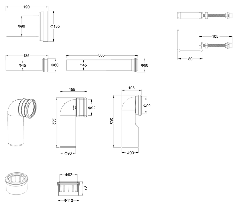 Комплект: Mixxus Premium Ellipse-SET-2101 (в 2 ящ) Унитаз система смыва Tornado 3.0+ Инсталляция Koer KT-0404 + панель KT-0604-03 Киев - изображение 7