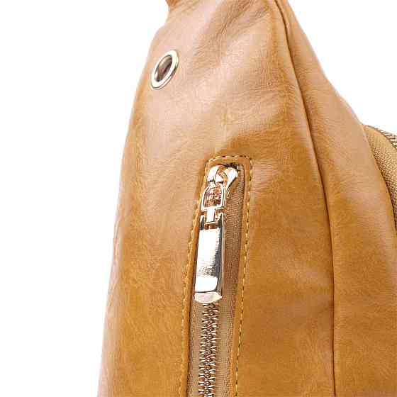 Яркая женская сумка с одной лямкой через плечо из гладкой экокожи Vintage 22769 Желтый Киев