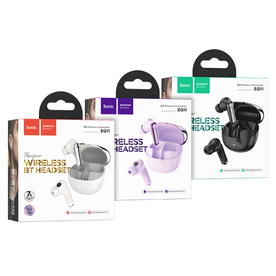 Бездротові навушники HOCO EQ11 Pacifico, білий Київ