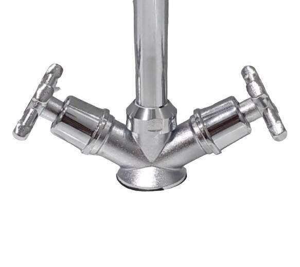 Змішувач для кухні (умивальника) Zerix JIK двохвентельний керамічні кран-букси БЕЗ ШЛАНГІВ Чернівці - фото 2