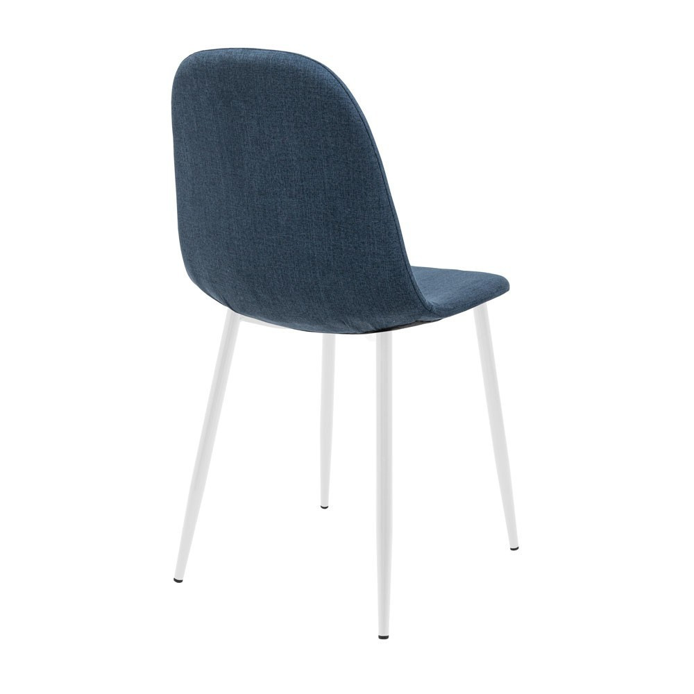 Стілець крісло м'який MacaoDesign U Sorrento 88 білі ніжки Синій Київ - фото 3