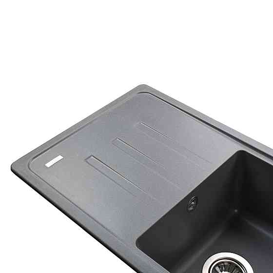 Гранітна мийка Globus Lux LUGANO сірий металік 780х435мм-А0003 Київ