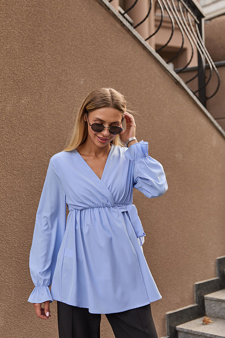 Блуза для вагітних та годуючих Toscana L (46) Lullababe Блакитний Кривий Ріг - фото 8