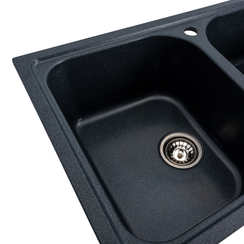 VALESO Гранітна мийка для кухні VALESO EQUATORIA 7950 матова Антрацит Киев - изображение 5