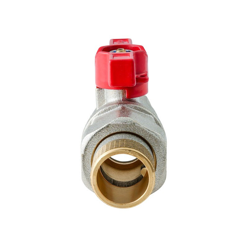 Кран з американкою Koer Extreme KE.227-20 - 3/4" ручка "метелик" червона (KR5766) Київ - фото 5