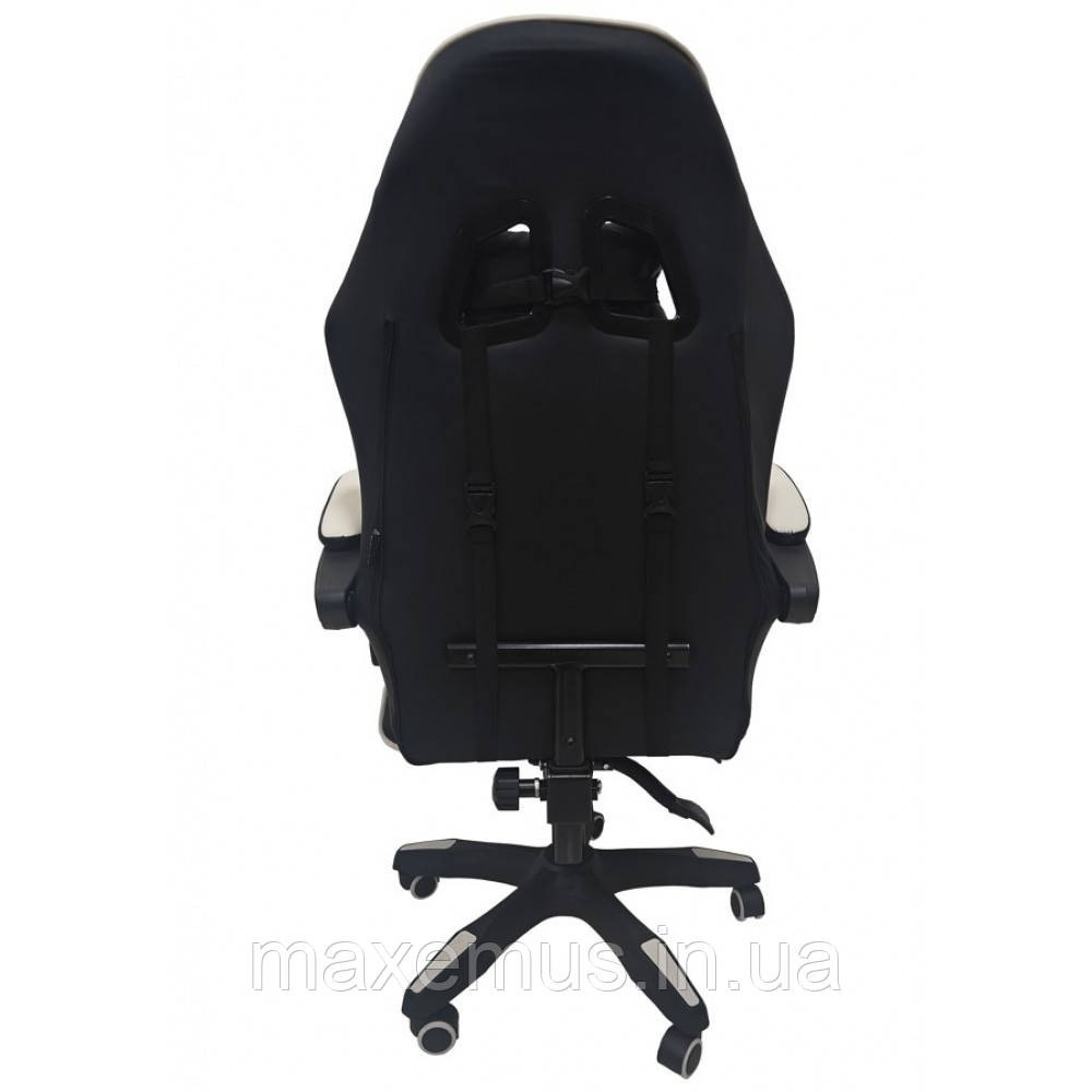 Кресло с регулировкой спинки B 9 4 5 с подставкой для ног кресло для геймера компьютерное белое Мостиська - фото 5