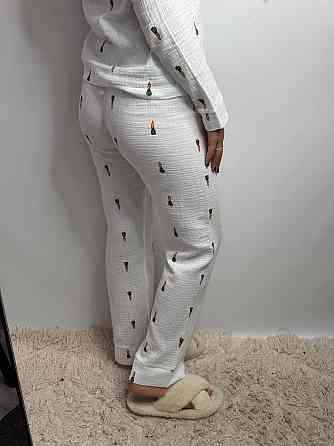 Женский комплект из натуральной ткани Морковка, Молочный, XS-S Харьков