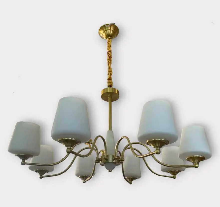 Світлодіодна люстра Дзвін 5027 (Золота) 5 плафонів Вінниця - фото 1