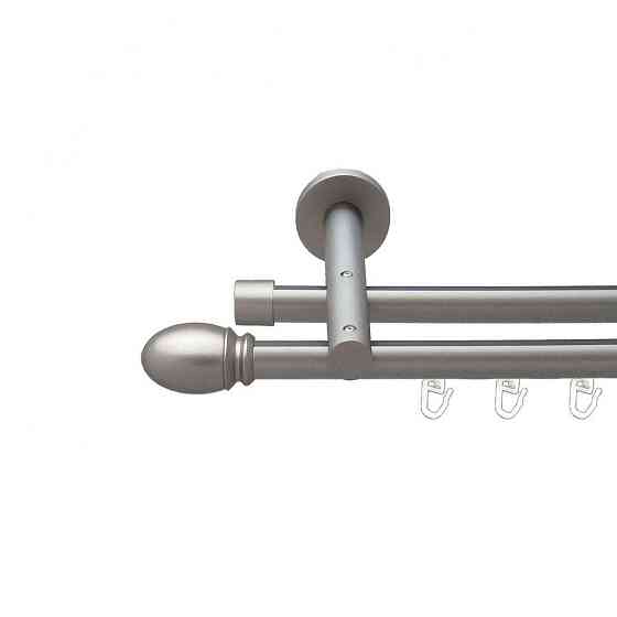 Карниз Orvit Белуно металевий дворядний циліндр на профіль (16 см) профільна труба  Сатин 19\19 мм 300 см (00-00015370) Львів