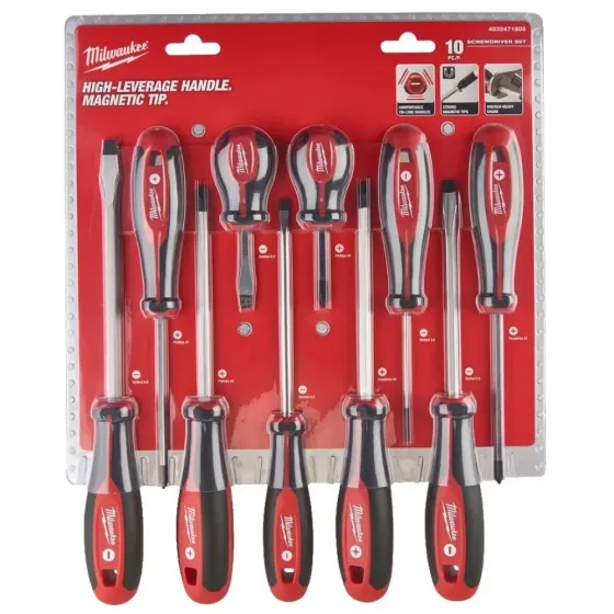Набор отвёрток магнитных Milwaukee 10 шт 4932471808 Коломыя