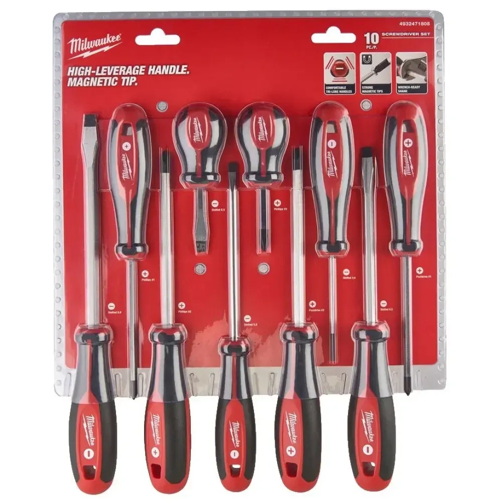 Набор отвёрток магнитных Milwaukee 10 шт 4932471808 Коломыя - изображение 1