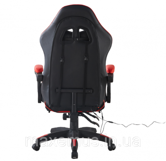 Компьютерное кресло для геймера с подсветкой массажем пультом Bonro B 1 4 4 кресло геймерское с подставкой для ног красное Мостиська