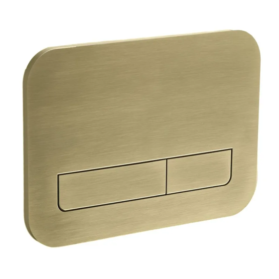 Панель змиву Koer KT-0609-12 240x160x7mm пластикова, кнопка лінійна (колір матове золото) (KR6132)   ( 26468 ) Харків
