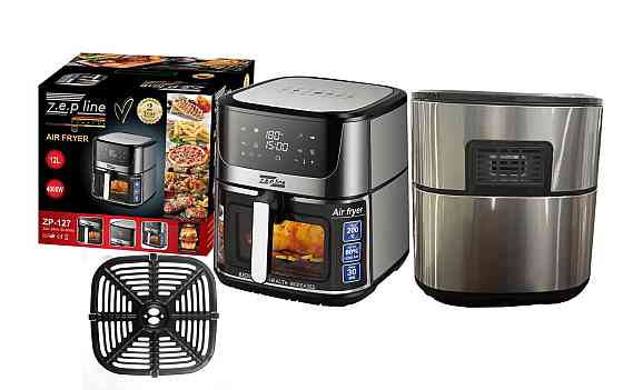 Аэрофритюрница Zepline ZP-127 12,5 л, 4000 Вт, конвекция, гриль, антипригарное покрытие, таймер Одесса