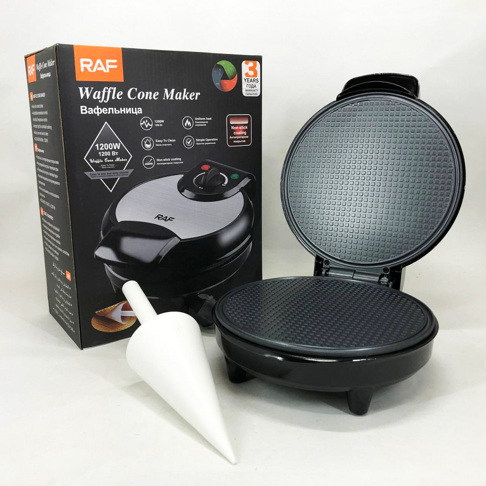 Багатофункціональна вафельниця RAF R.220 1200 Вт, Компактна електрична вафельниця YC-47 Львів - фото 16
