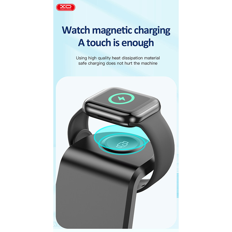 Бездротовий зарядний пристрій XO WX035 3в1 Watch Charger + Lightning + TWS Львів - фото 6
