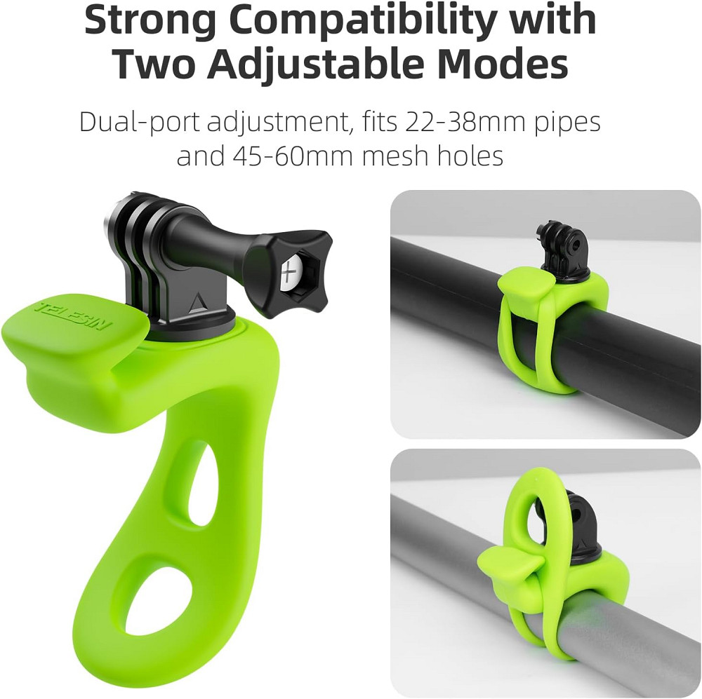 Універсальне кріплення-хомут для GoPro та інших для екшн-камера TELESIN Луцк - изображение 1