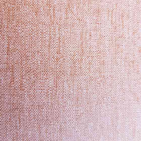 Шпалери вінілові на флізелін Caselio Mystery 0.53х10 м гладкі однотонні дрібна сіточка рожево-кремові Київ