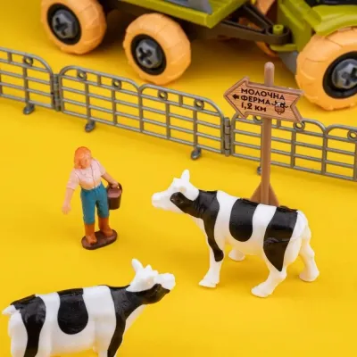 Ігровий набір Otamanko Веселий хутір (трактор із причепом для колод, фермер із коровами) (8806) Вінниця - фото 7
