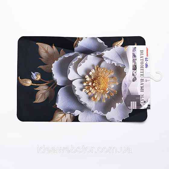 Килимок з 3D-принтом Camellia 58*38 см діатомітовий Yiwu HP-42-104 Київ