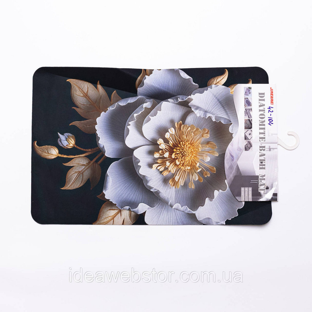 Килимок з 3D-принтом Camellia 58*38 см діатомітовий Yiwu HP-42-104 Київ - фото 4