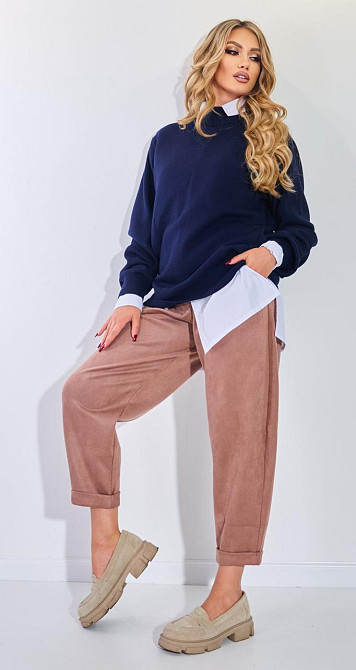 Джемпер свободный с высоким горлом (48-52) Киев - изображение 5