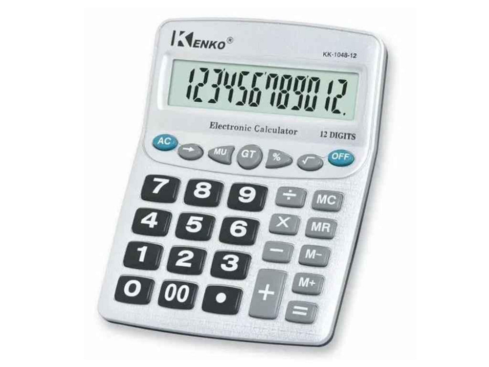 Калькулятор NoКК-1048-12 12 цифр 4 цвета 2R3 ТМ OPV Solmir Киев - изображение 1