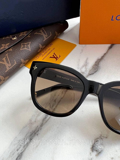 Жіночі сонцезахисні окуляри Lv (1523) brown LUX Київ - фото 7