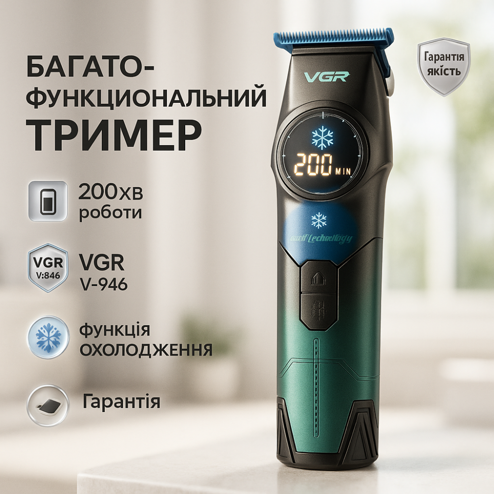 Машинка для стрижки волос с мотором, Набор для стрижки с зарядкой Практичная машинка волос ZH-75 Львов - изображение 11