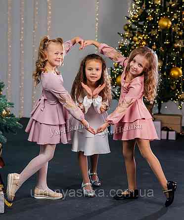 Дитяче плаття з вишивкою на рукавах Поділля-колоски Кривий Ріг