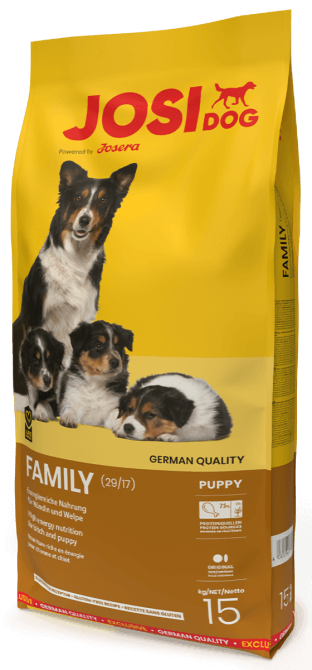 Сухий корм Josera JosiDog Family (ЙозіДог Фемілі) для цуценят, вагітних і годуючих собак, 15 кг Вінниця - фото 1