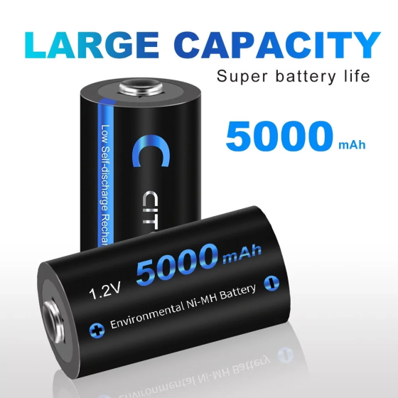 Акумулятор Ni-MH Cityork C R14 5000 мА·год Чорний Вінниця