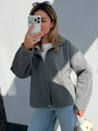 Стильный женский бомбер оверсайз из теплой мягкой ткани Одесса