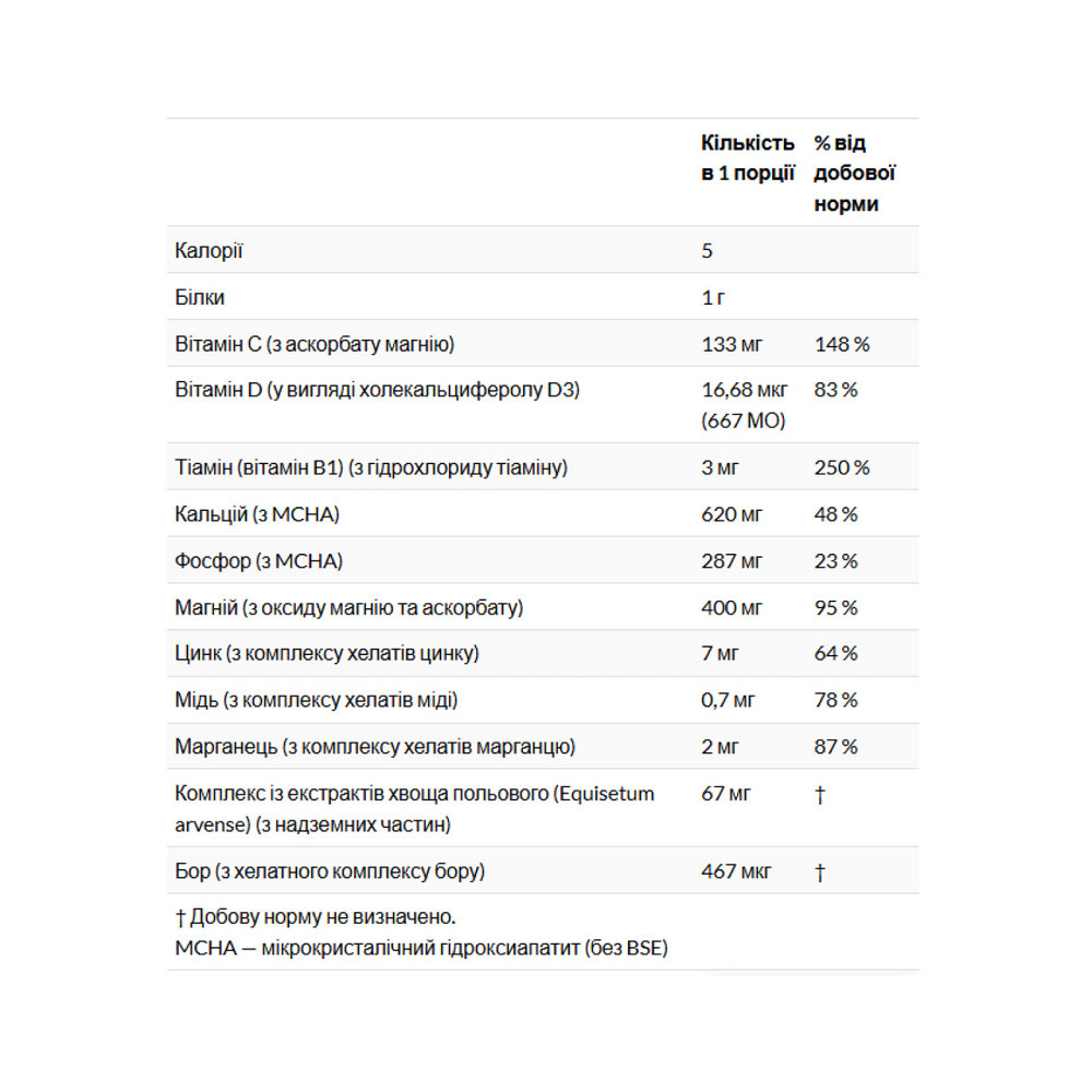 Комплекс для суставов и костей Now Foods Bone Strength 120 caps Киев - изображение 2