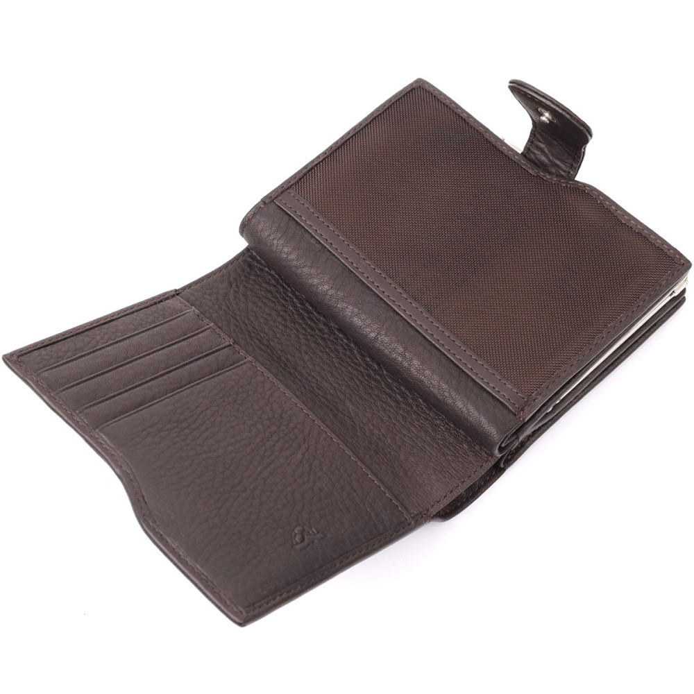 Вместительный женский вертикальный кошелек из натуральной кожи Tony Perotti 20841_1 (2656 moro) Коричневый Киев - изображение 7