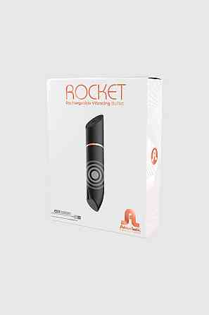 Вибропуля в виде помады Adrien Lastic Rocket черная Sex Aura Киев