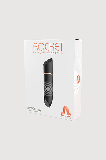 Вибропуля в виде помады Adrien Lastic Rocket черная Sex Aura Киев - изображение 6