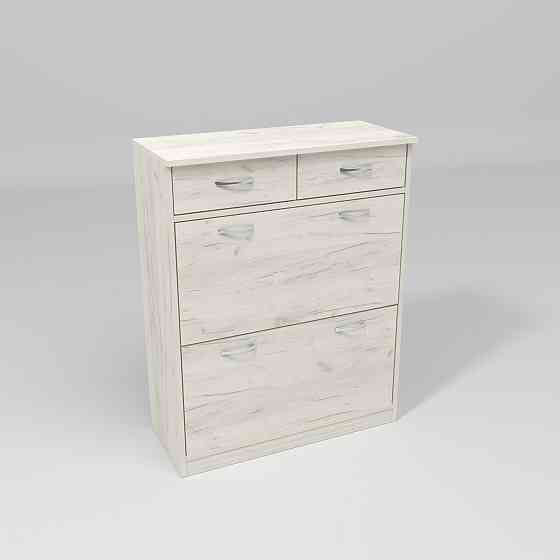 Тумба для обуви №4, Дуб Крафт Білий, 800/350/1010 Львов