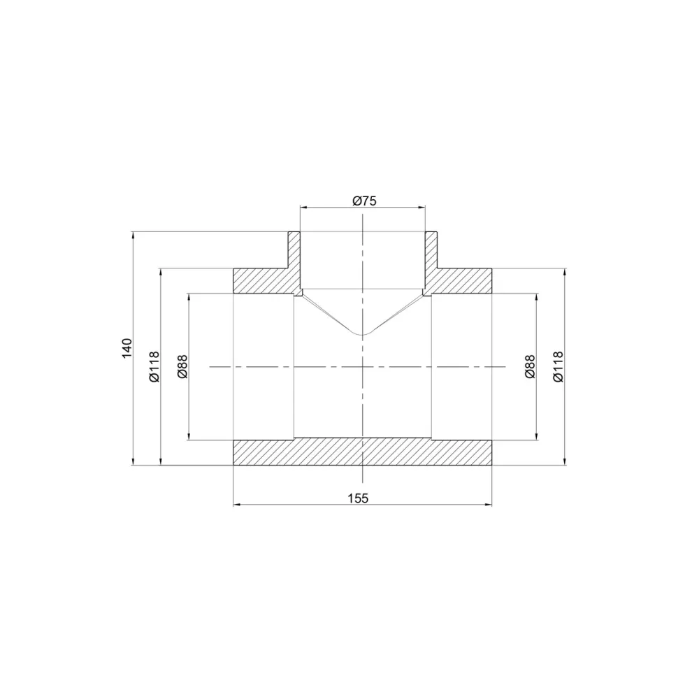 Трійник PPR Thermo Alliance 90х75х90 Київ - фото 5