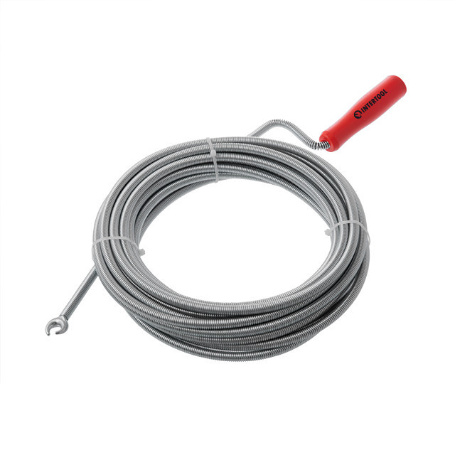 Трос для чистки труб, 9 мм × 10 м, пробивной наконечник INTERTOOL HP-1007 Киев - изображение 2
