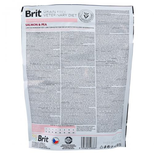 Корм сухой Brit Grain Free VetDiet Cat Hypoallergenic для кошек с пищевой аллергией и непереносимостью с лососем и горохом Киев - изображение 5