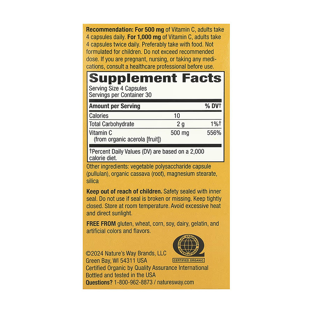 Витамин C Nature's Way Alive! Vitamin C - 120 vcaps Луцк - изображение 2